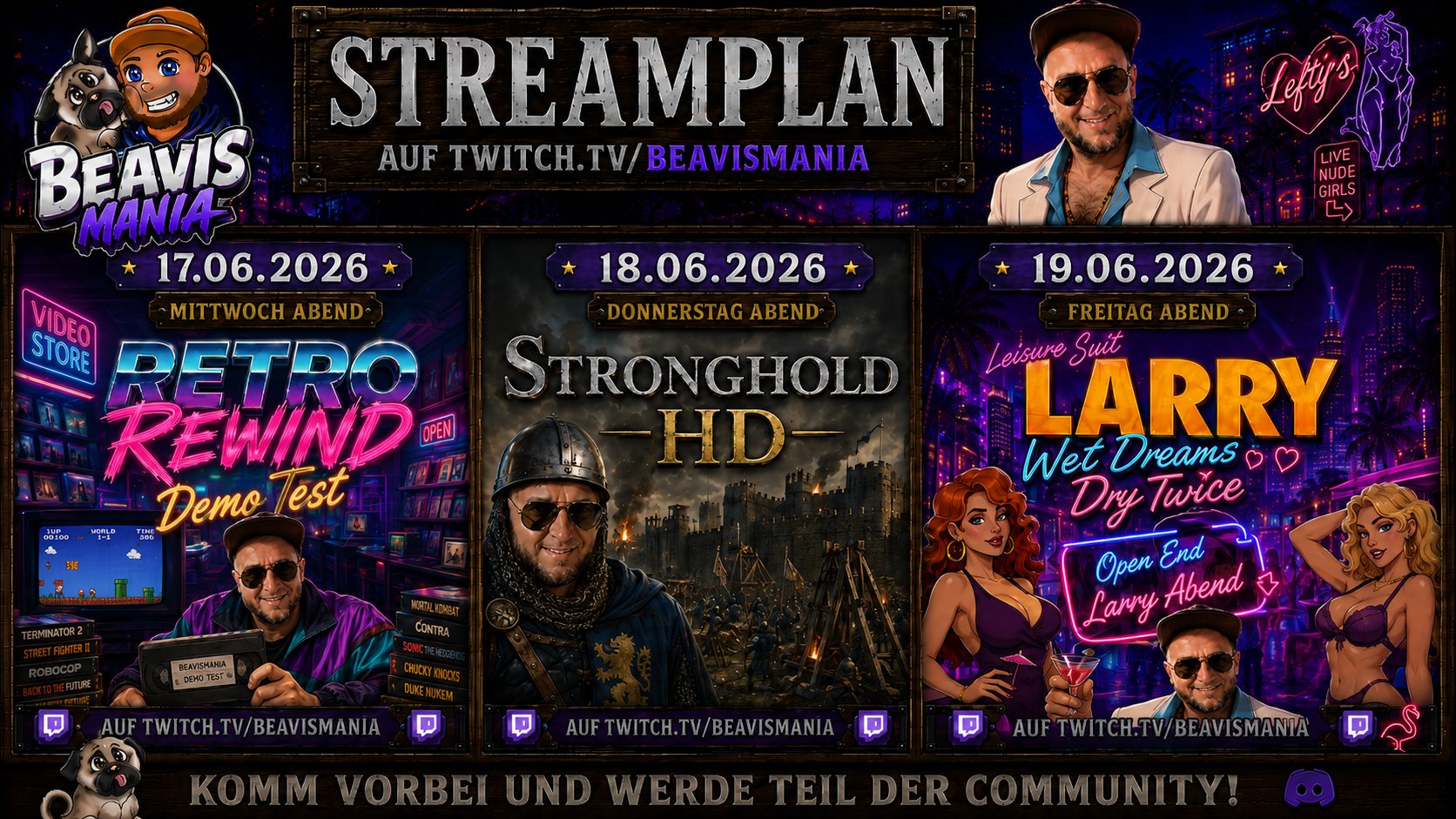 📅 STREAMPLAN – diese Woche auf Twitch!